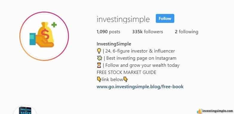 investingsimple instagram page
