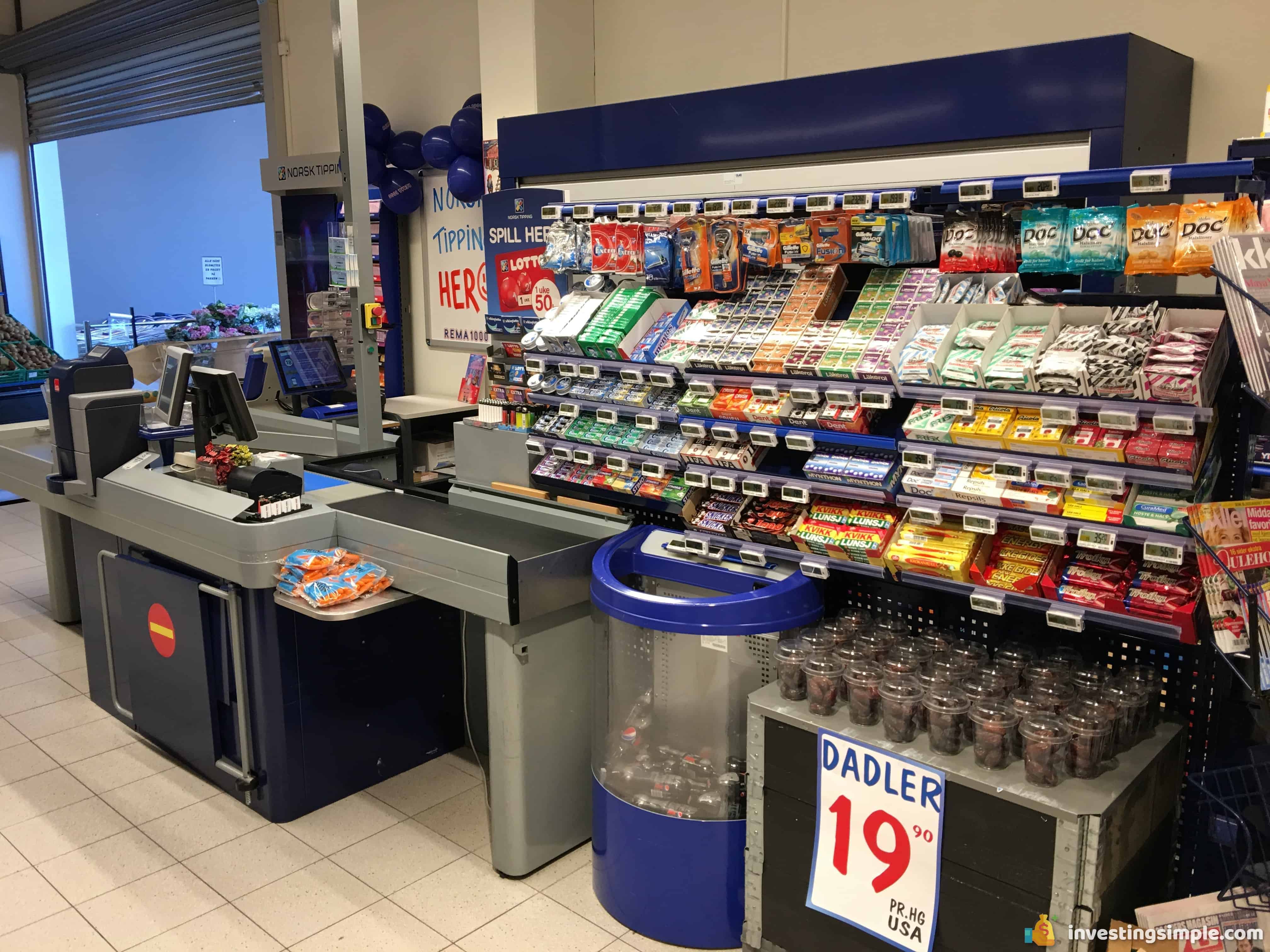 Avoid the impulse isle at checkout to save money.