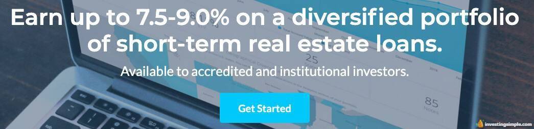 Anticipated returns of the AlphaFlow real estate investing platform. AlphaFlow aims to return up to 7.5 to 9% on portfolios of short term real estate loans.