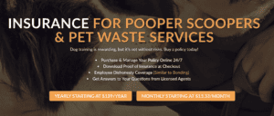 dog poop scooper insurance