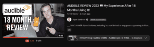 audible amazon affiliate review
