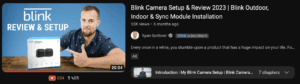Blink camera amazon affiliate review