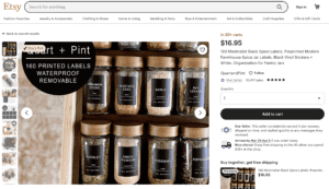 cricut spice label side hustle idea