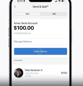 send money with american express app