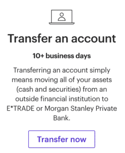 E*TRADE Account Transfer