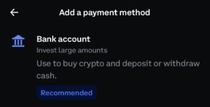 Coinbase add bank account