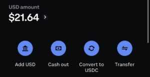 Coinbase cash out