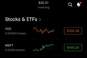Robinhood VOO