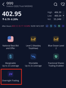 Webull extended trading hours